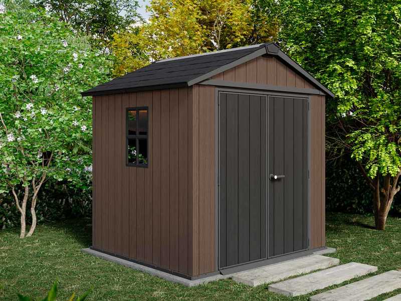 Keter Newton plus 757/775 - Caseta de jard&iacute;n - Con ventanas - 230x223.8x246 cm