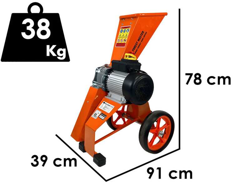 Forest Master FM4DDE-MUL-EU - Biotrituradora el&eacute;ctrica - de 4 HP