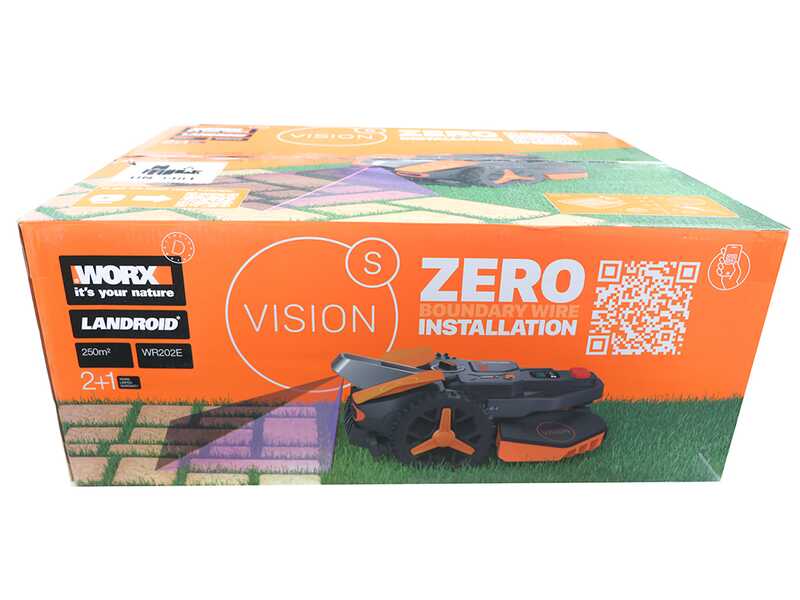 Worx Landroid Vision S250 WR202E -  Robot cortac&eacute;sped - Sin instalaci&oacute;n