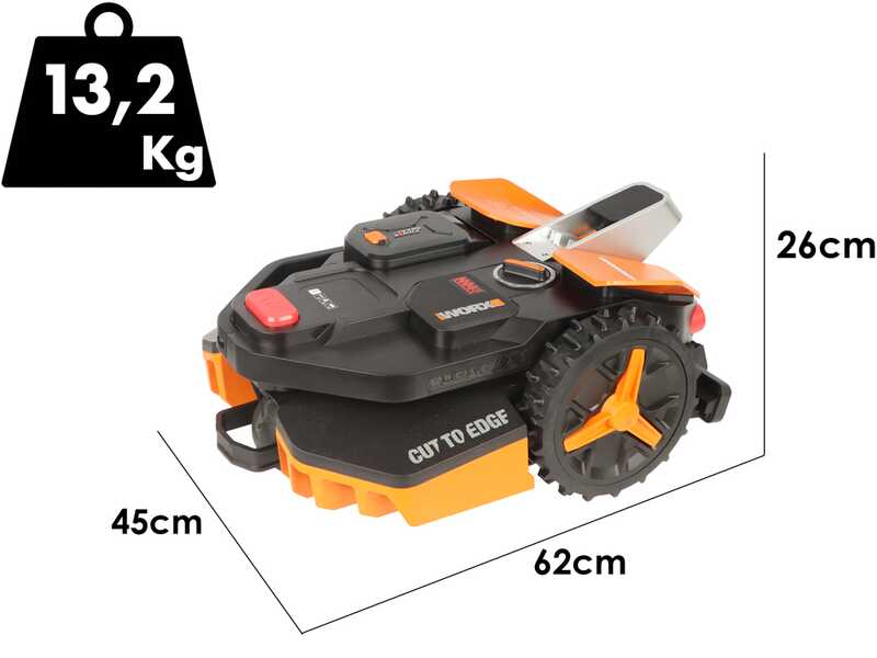 Worx Landroid Vision S250 WR202E -  Robot cortac&eacute;sped - Sin instalaci&oacute;n