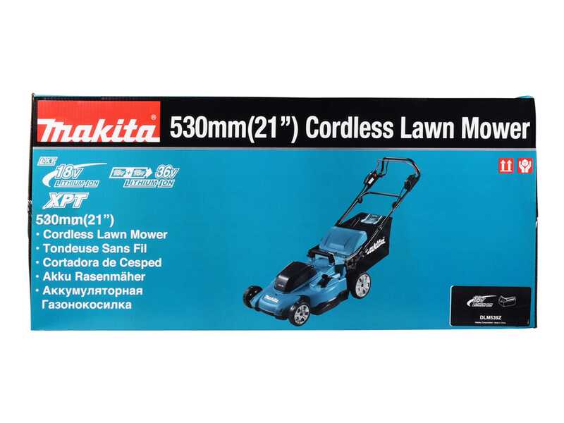 Makita DLM539PT2 - Cortac&eacute;sped a bater&iacute;a - 36V - Corte 53 cm - 2x 18V 5Ah