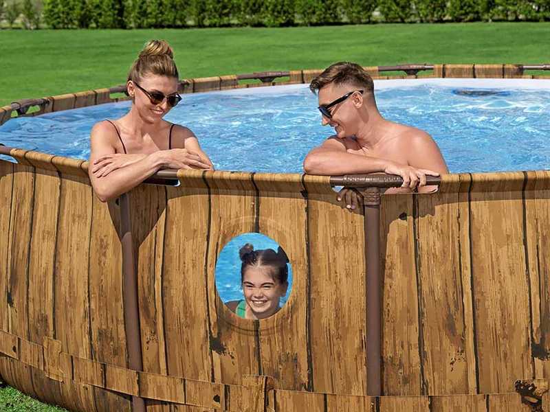 Bestway Steel Pro Max Splashview 561JM - &Oslash;427x107 cm - Piscina redonda