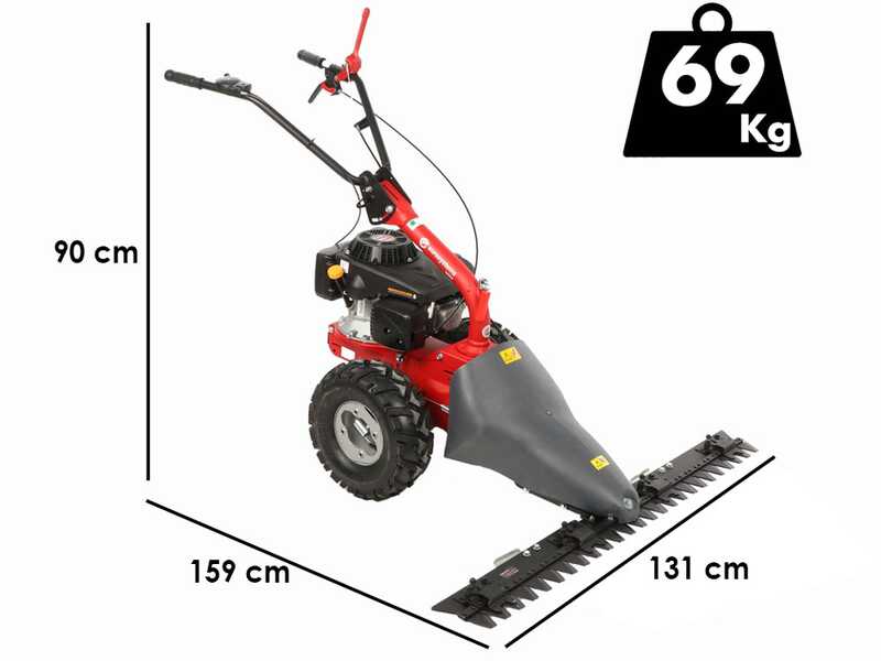 Eurosystems M310 - Motosegadora de doble cuchilla - Ancho de corte 127 cm - Loncin 196 OHV