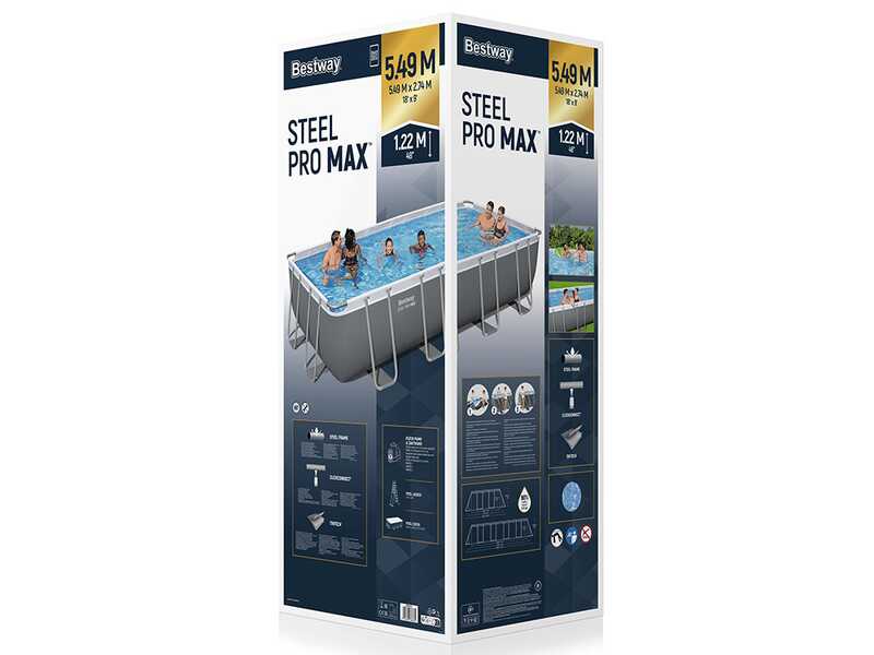 Bestway Steel Pro Max 56465 - 549x274x122 cm - Piscina desmontable para 7-8 personas