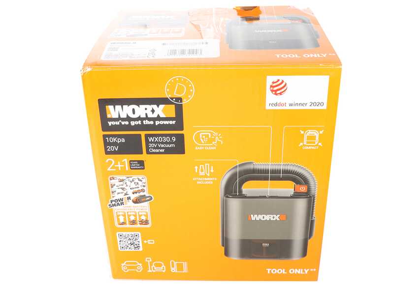 Worx WX030.9 - Aspirador port&aacute;til de bater&iacute;a - BATER&Iacute;AS Y CARGADOR NO EST&Aacute;N INCLUIDOS