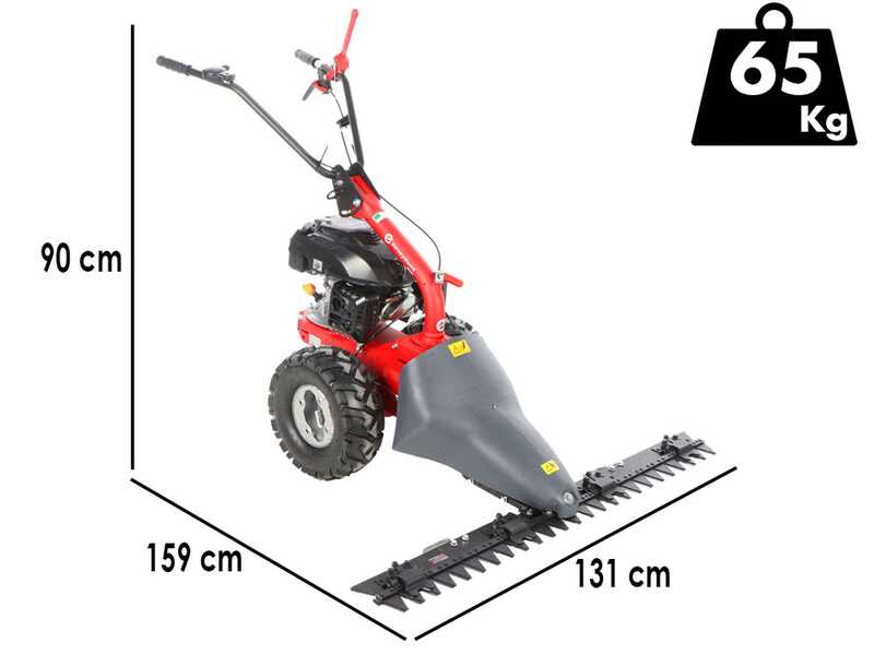 Eurosystems M310 - Motosegadora de doble cuchilla - Ancho de corte 127 cm - Rato RV200 OHV
