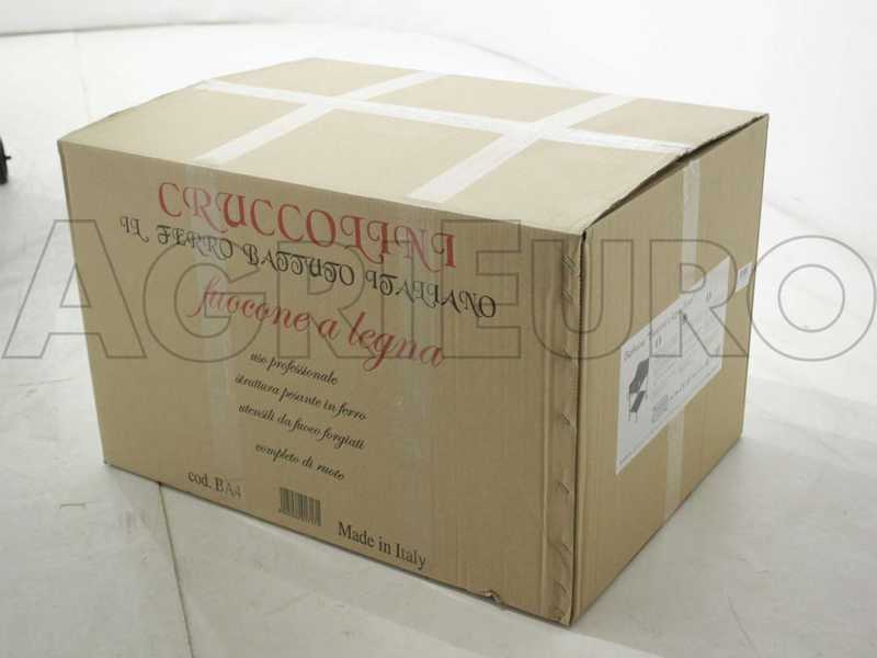 Cruccolini Fuocone Inox - Barbacoa de le&ntilde;a y carb&oacute;n de hierro artesanal