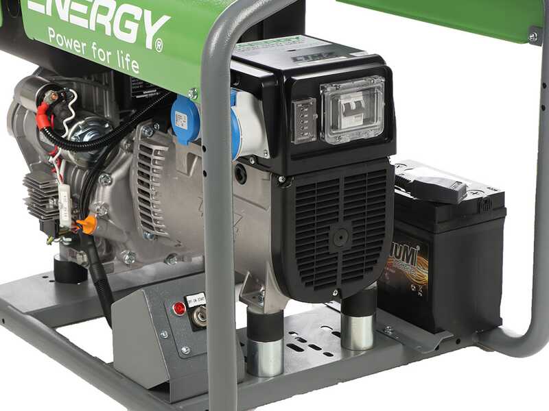 Energy EY-7MDE AVR - Generador de corriente di&eacute;sel con AVR 5 kW - Continua 4,5 Monof&aacute;sica