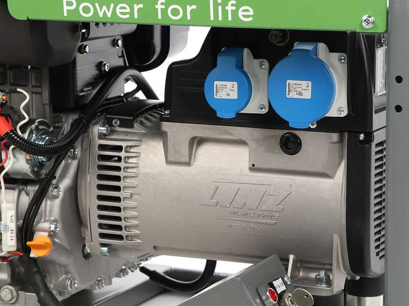 Energy EY-7MDE AVR - Generador de corriente di&eacute;sel con AVR 5 kW - Continua 4,5 Monof&aacute;sica