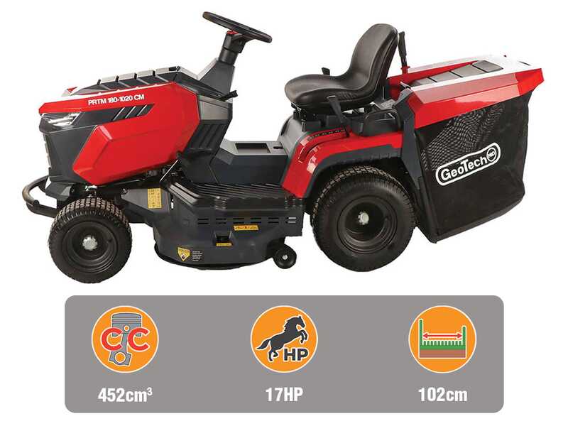 GeoTech-Pro PRTM 180-1020 CM - Tractor cortac&eacute;sped - Cambio mec&aacute;nico - Recogedor