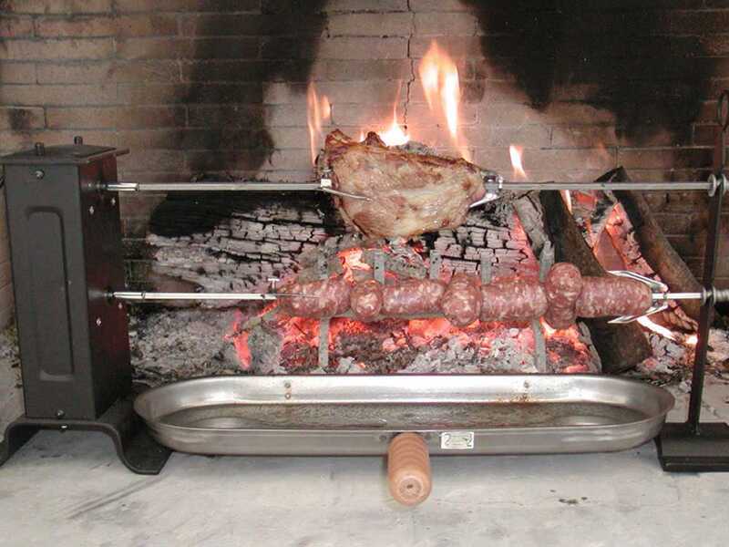 Asador el&eacute;ctrico doble para barbacoa Cruccolini GA1-C