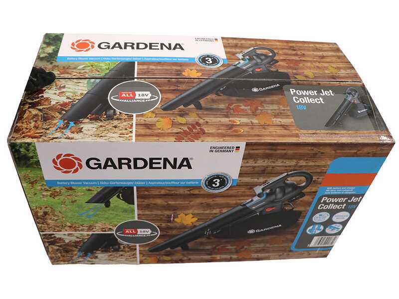 Gardena PowerJet Collect 18 P4A - Soplador Aspirador de bater&iacute;a - BATER&Iacute;AS Y CARGADOR NO EST&Aacute;N INCLUIDOS