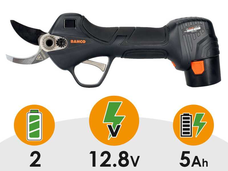 BAHCO BCL226 - Tijeras el&eacute;ctricas de poda - 2x 12.6V 2,5 Ah