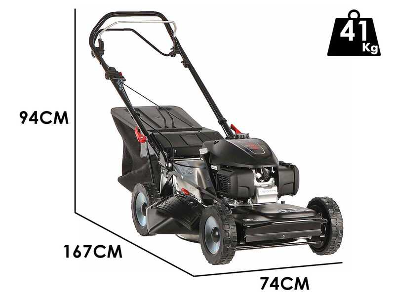 Marina Systems 4-MAXI 52 SH - 4-en-1 - Cortac&eacute;sped de gasolina autopropulsado 4x4 - Motor Honda GCVX 200
