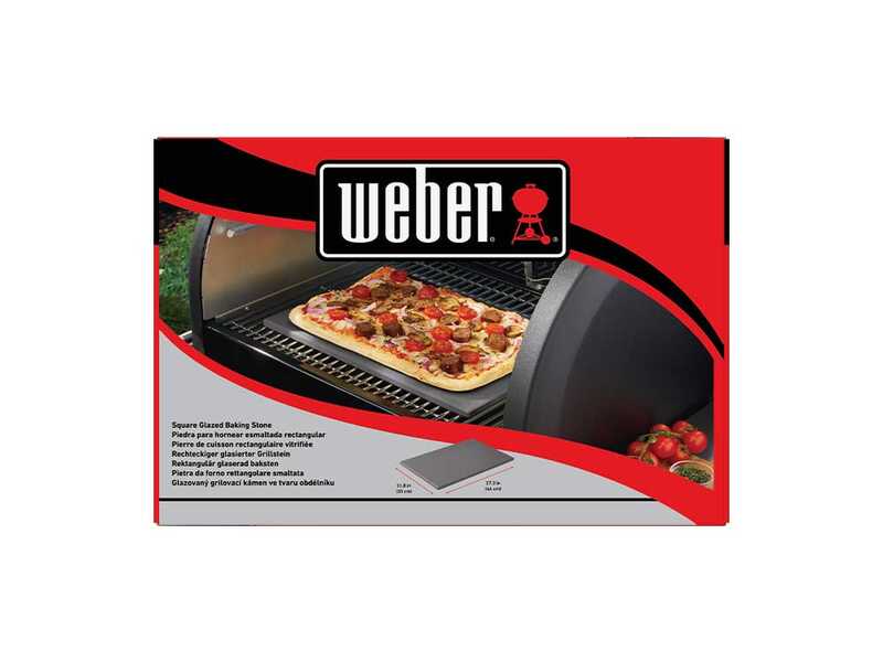 Piedra para horno rectangular esmaltada 44x30 cm Weber