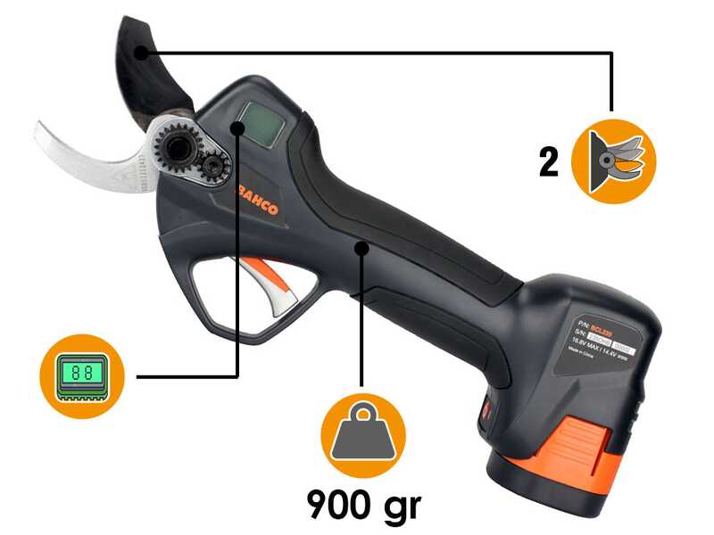 Bahco BCL235 - Tijeras de poda de bater&iacute;a - 2x 14.4V 2,5 Ah