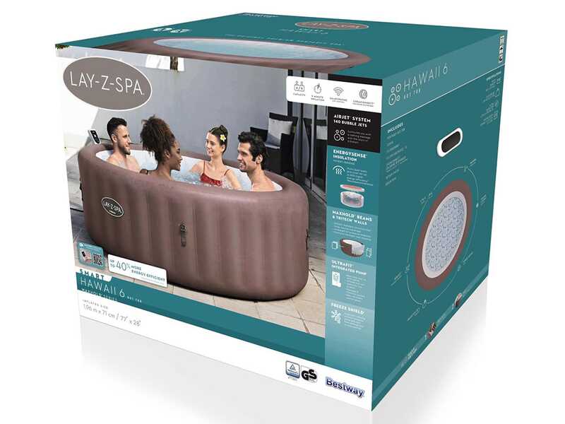 Bestway Lay-Z-Spa Hawaii AirJet 6001G - &Oslash;196x71 cm - Piscina hidromasaje spa
