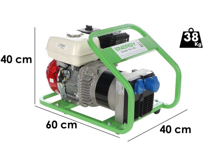 Energy EY-3,6MB AVR - Generador de corriente de gasolina 3 kW - Continua 2,7 Monof&aacute;sica