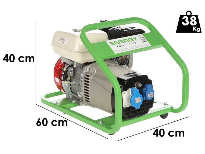 Energy EY-3,6MB - Generador de corriente de gasolina 3 kW - Continua 2,7 Monof&aacute;sica