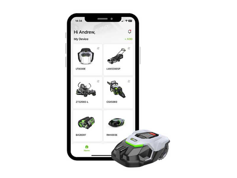 EGO RM 4000 E - Robot cortac&eacute;sped - con bater&iacute;a de litio de 24V - 10Ah