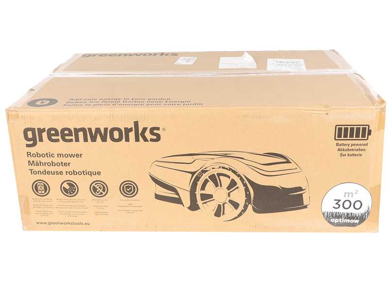 Greenworks OPTIMOW S - Robot cortac&eacute;sped - Con cable perimetral
