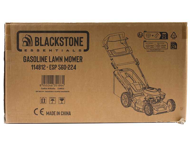 Blackstone Essentials ESP 560-224 - Cortac&eacute;sped autopropulsado - 4 en 1 - Motor de gasolina de 224cc