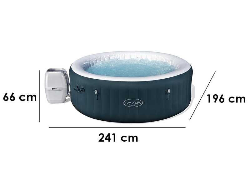 Bestway Lay-Z-Spa Miami AirJet 6001D verde - &Oslash;196x66 cm - Piscina hidromasaje spa para 5-6 personas