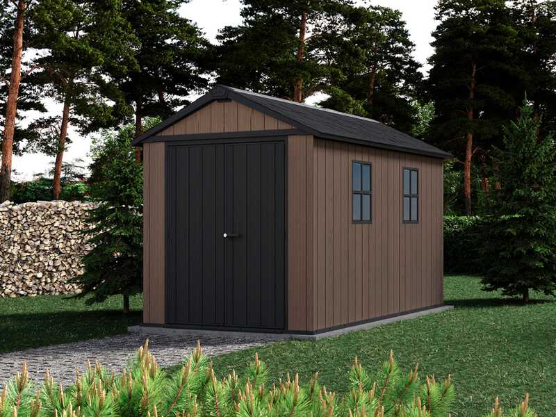 Keter Newton plus 7511/1175 - Caseta de jard&iacute;n - Con puerta de doble hoja y ventanas
