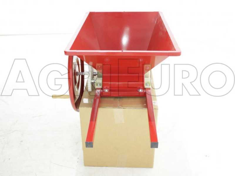 Baesso - Estrujadora manual  peque&ntilde;a, con volante y rodillos de aluminio