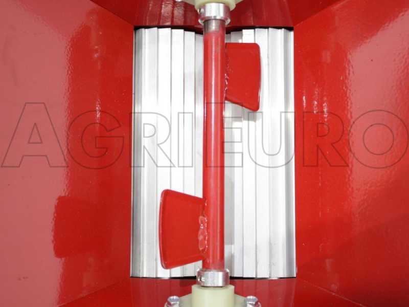 Baesso - Estrujadora manual grande,  con volante y rodillos de aluminio