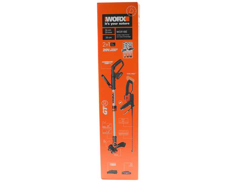 Worx WG918E - Kit Cortasetos + Cortabordes de bater&iacute;a - 20/2Ah