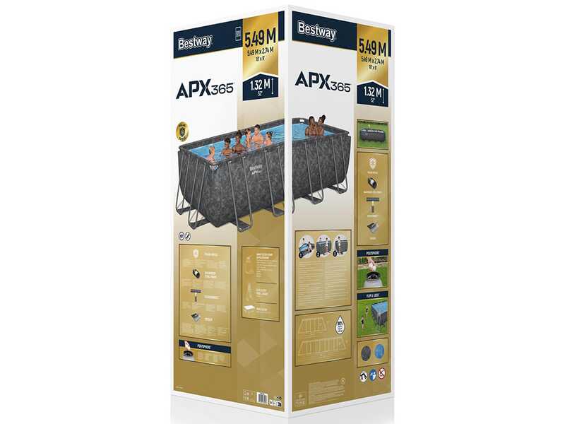 Bestway APX 365 561KA - 549x274x132 cm - Piscina desmontable para 7-8 personas