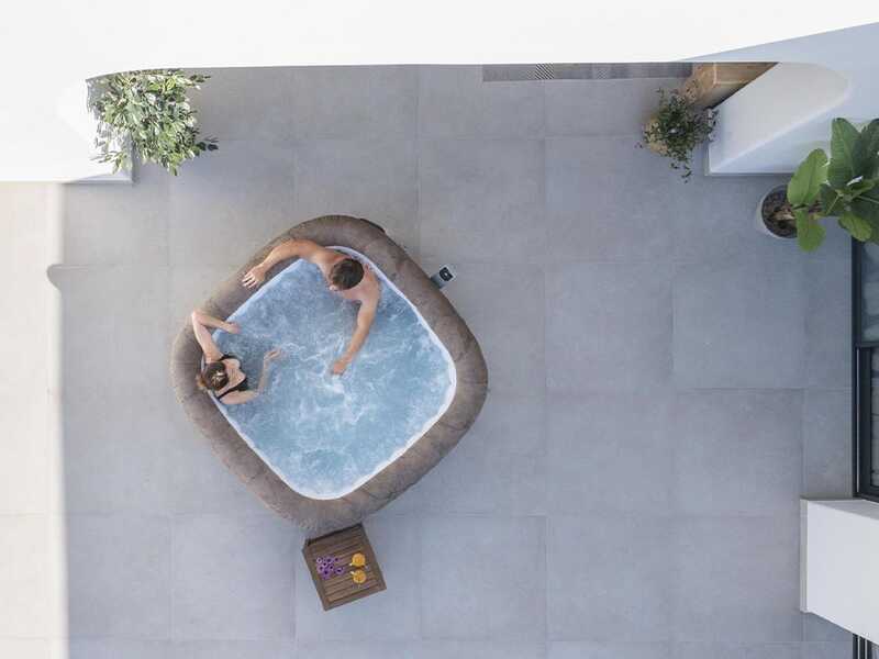 Bestway Lay-Z-Spa Roma AirJet 6001K - 180x180x71 cm - Piscina hidromasaje spa para 5-6 personas