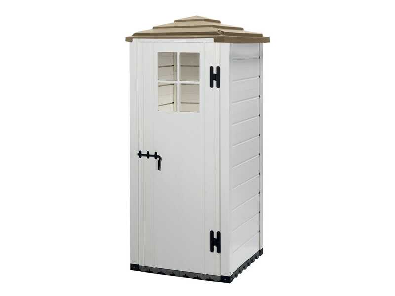 Garofalo Tuscany Evo 80 Pagoda - Caseta de jard&iacute;n para herramientas - Con ventana - 82.5x82.5x198 cm