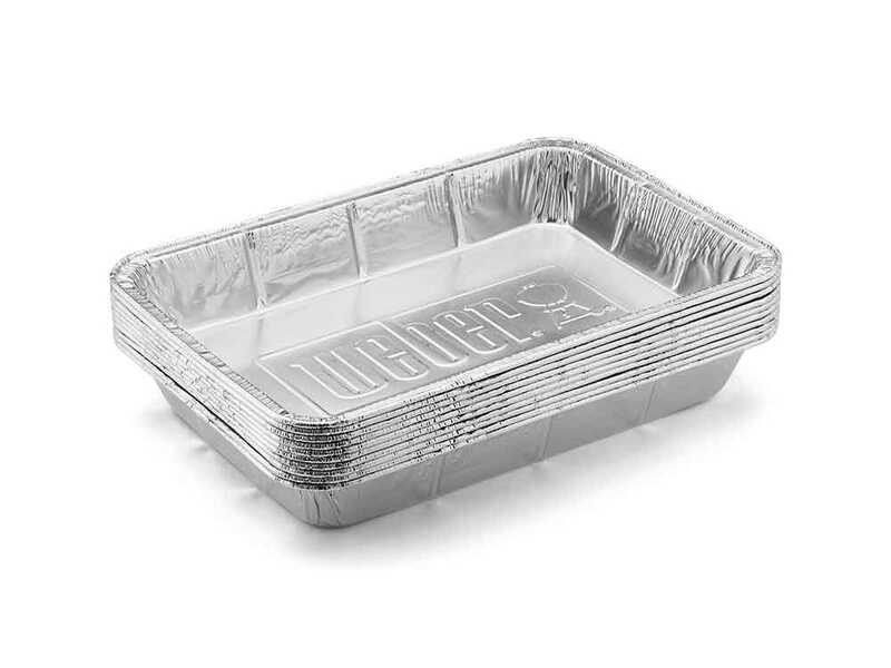 Bandejas de aluminio Weber - Paquete de 10 piezas