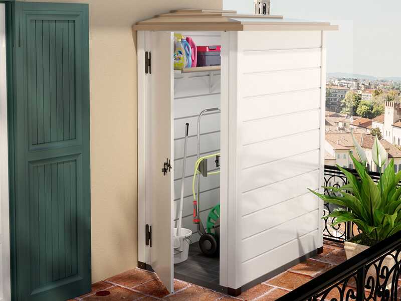 Garofalo Tuscany Evo 100 Reverso - Caseta para herramientas - Con puerta reversible