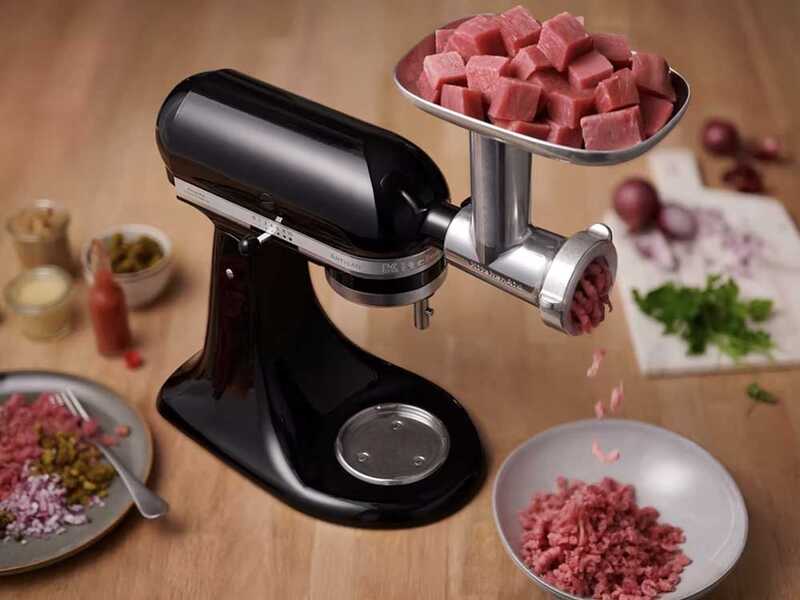 KitchenAid Artisan 5KSM125-EOB Negro &Oacute;nix - Amasadora con cabeza inclinable