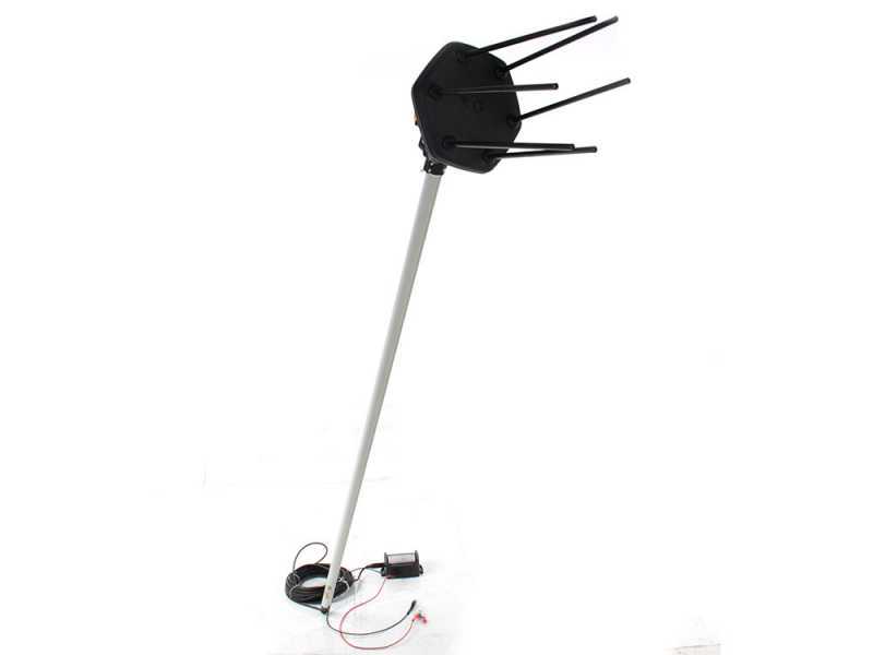 Volpi Giulivo Plus 705L - Vareador de aceitunas el&eacute;ctrico de bater&iacute;a de 210-297cm - p&eacute;rtiga telesc&oacute;pica