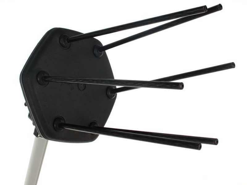 Volpi Giulivo Plus 705L - Vareador de aceitunas el&eacute;ctrico de bater&iacute;a de 210-297cm - p&eacute;rtiga telesc&oacute;pica