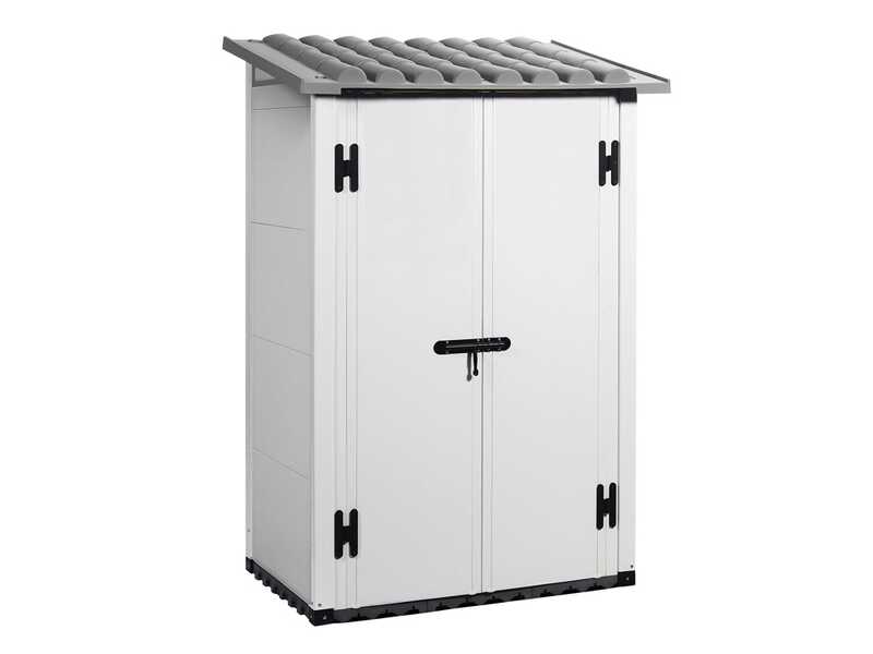 Garofalo Urban 100 - Caseta de jard&iacute;n - Con puerta de doble hoja - 122.5x82.5x201 cm