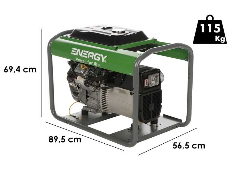 Energy EY-12MB Generador el&eacute;ctrico monof&aacute;sico 9,3 KW - motor Briggs &amp; Stratton