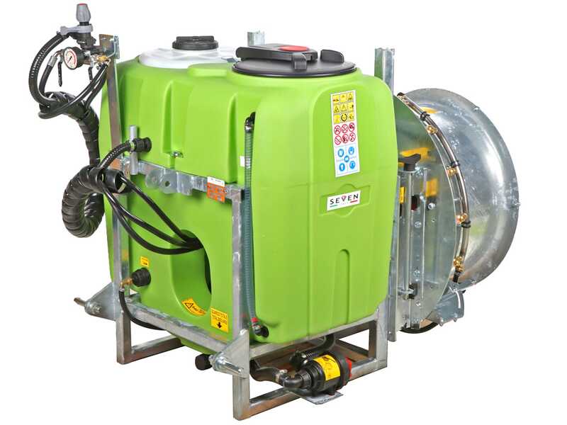 Seven Italy 200 - Atomizador con enganche para tractor para pulverizaci&oacute;n - Capacidad 200 L - Bomba APS 51