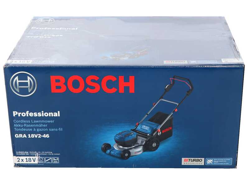 Bosch Professional GRA 18V2-46 - Cortac&eacute;sped de bater&iacute;a 2x18V - Corte 46 cm - BATER&Iacute;A Y CARGADOR NO EST&Aacute;N INCLUIDOS