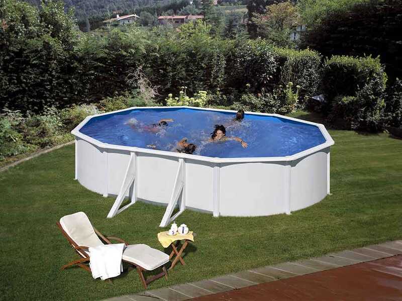 Gre Fidji Ovalada 500x300x120cm - Piscina desmontable de acero - Filtro Aqualoon