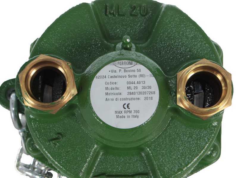 Ferroni ML 20 - Bomba para tractor para riego - Racores de 30mm - Toma de fuerza