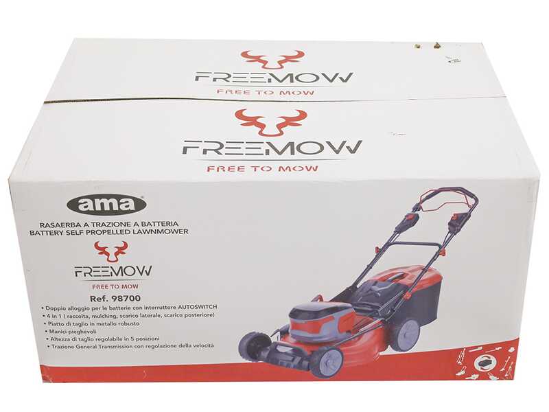 Ama Freemow 98700 - Cortac&eacute;sped autopropulsado a bater&iacute;a - 40V - BATER&Iacute;AS Y CARGADOR NO EST&Aacute;N INCLUIDOS