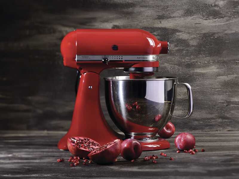 KitchenAid Artisan 5KSM125-EER Rojo Imperial - Amasadora con cabeza inclinable