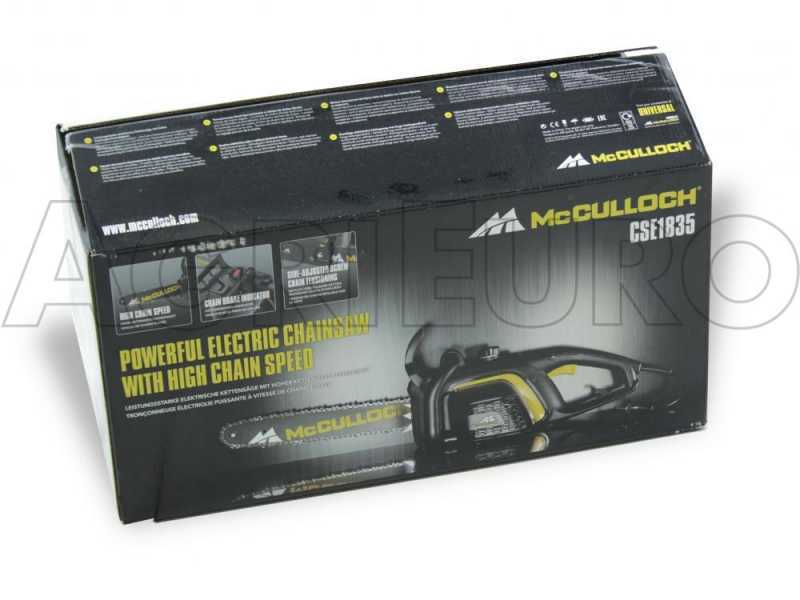McCulloch CSE1835 - Electrosierra de 1800 W - Espada de 35 cm