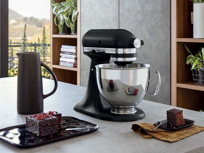KitchenAid Artisan 5KSM125 Negro Mate - Amasadora con cabeza inclinable