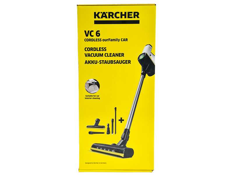 Karcher VC 6 Cordless ourFamily Car - Escoba el&eacute;ctrica - 25.2 V - 2.5 Ah